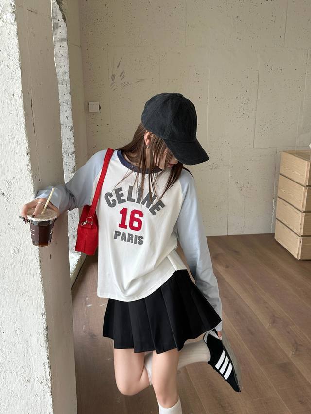 Celine Celine 25Ss new tops, long-sleeved T-shirts that you'll fall in love with