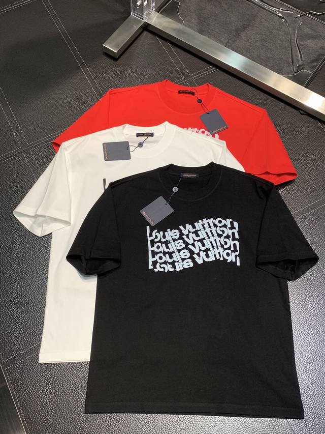 Lv Louis Vuitton exclusive new original men's casual short-sleeved high-end cust