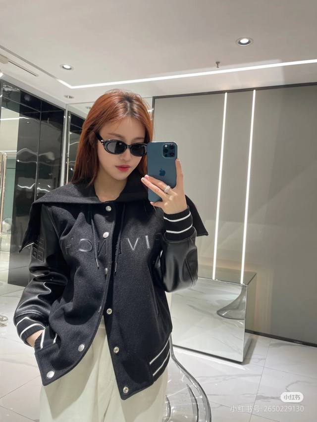 Model image! for Givenchy Gvc runway-inspired baseball jacket. After a month of