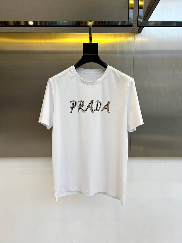 Pula, 2025 Spring/Summer men's new round-neck short-sleeved T-shirt. Imported cu