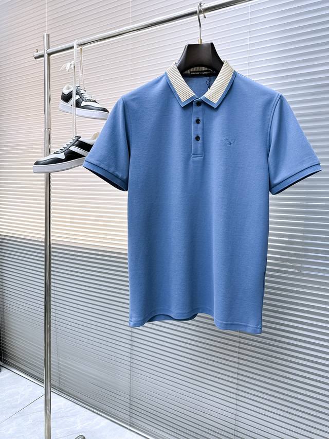 Arman''2025 new summer men's lapel polo shirt, unlocking Italian elegance. The n