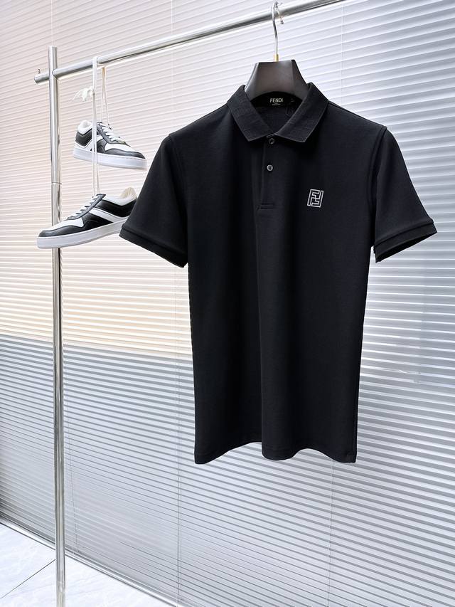 Fend''2025 new summer men's lapel polo shirt, unlocking Italian elegance. The ne