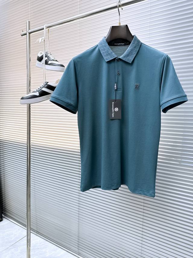 Jenny's 2025 new summer men's lapel polo shirt unlocks Italian elegance. The nec