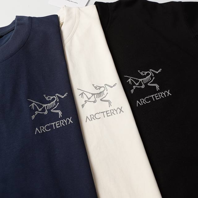 Arctetyx Multi Bird Logo Ss Back Letter Logo Pattern Reflective Print American R