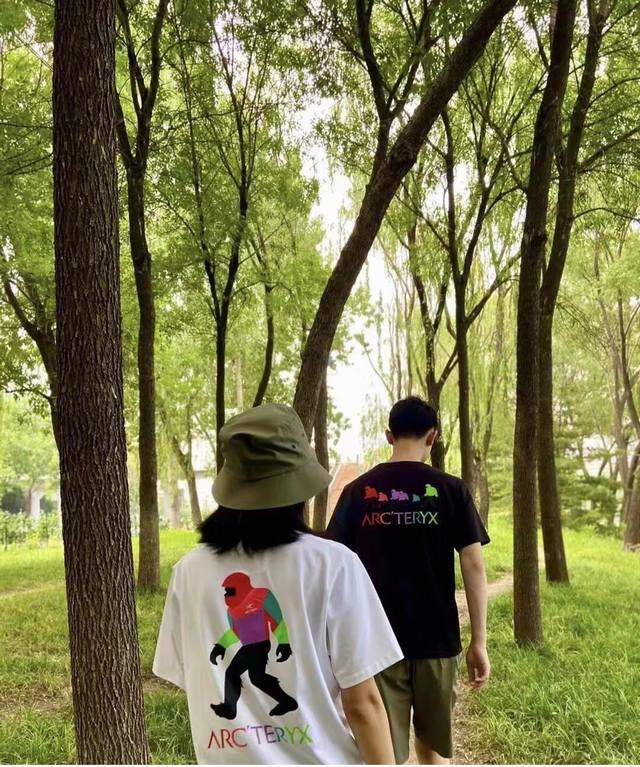 Arcteryx Arc'teryx Bigfoot Series American Retro Cartoon Print Couple Loose Shor