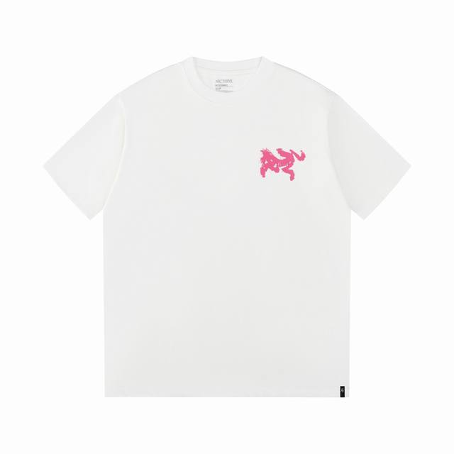 Arc'Tery short-sleeved T-shirt with a nine-square print logo on the back - Fabri