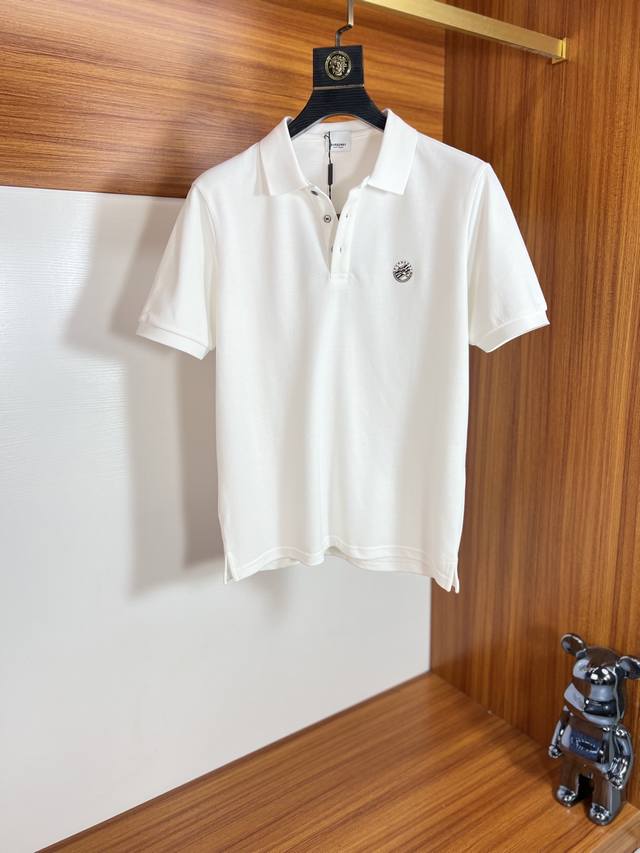 Burberry 2025 Spring/Summer New Arrivals. Lapel, short-sleeved polo shirt with a