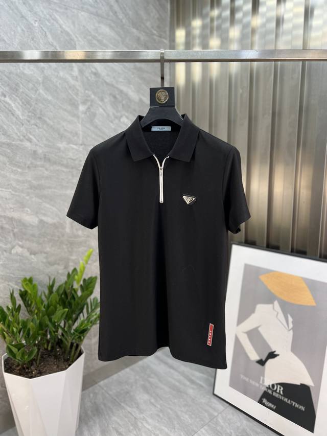 Kw Prada Spring/Summer new arrival, complete with three labels, lapel, short-sle