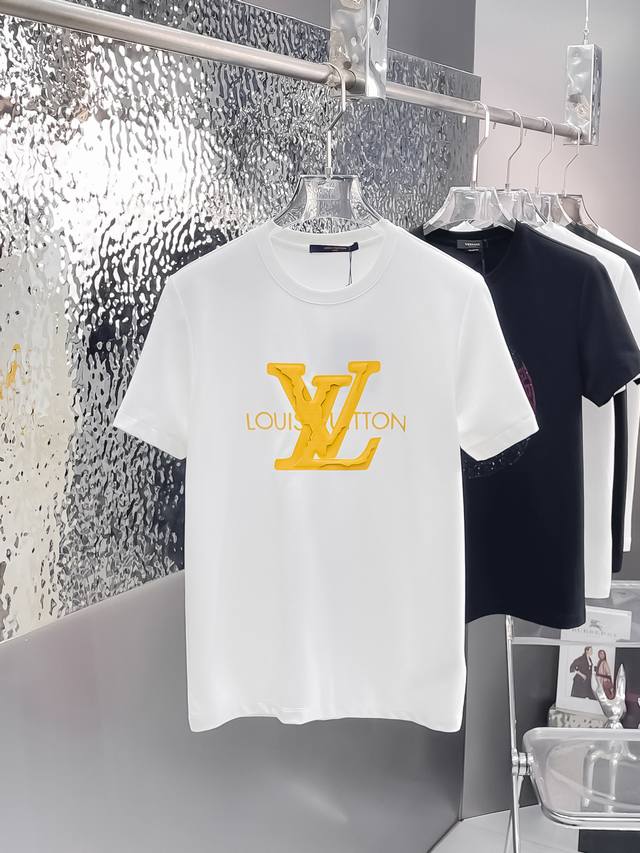 Yan Louis Vuitto*2025Ss new short-sleeved crewneck T-shirt. Made from high-end c