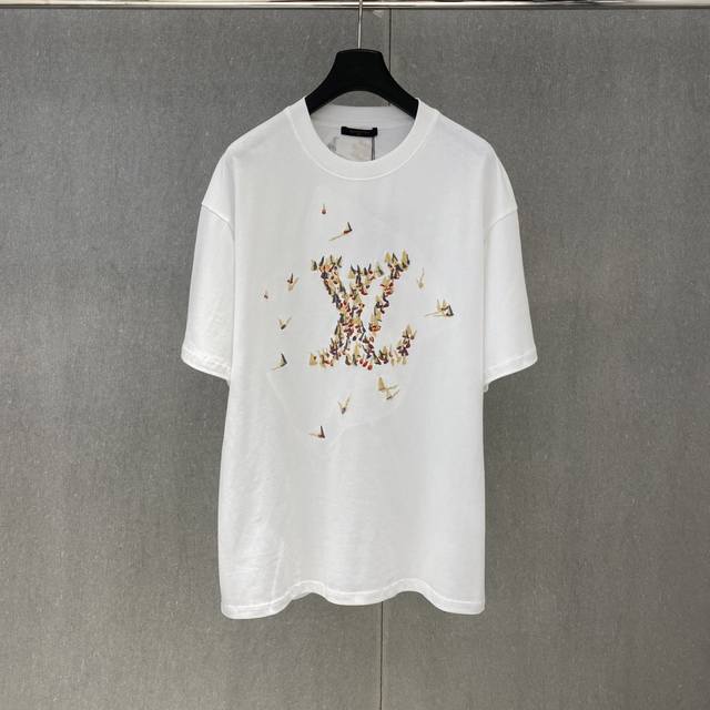 Xp Donkey 2025 Spring and Summer New Lv Embroidered Letter Logo Pattern Short Sl
