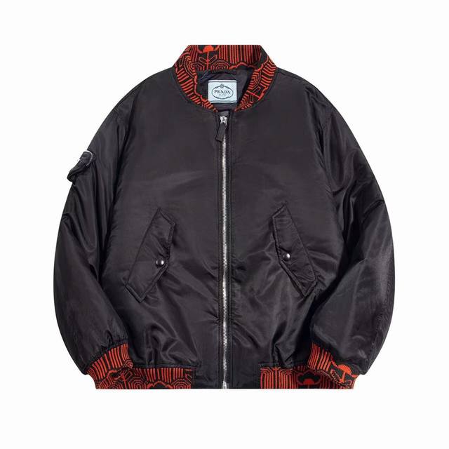 Prada and Raf wool patchwork quilted flight jacket DDD. This new batch features