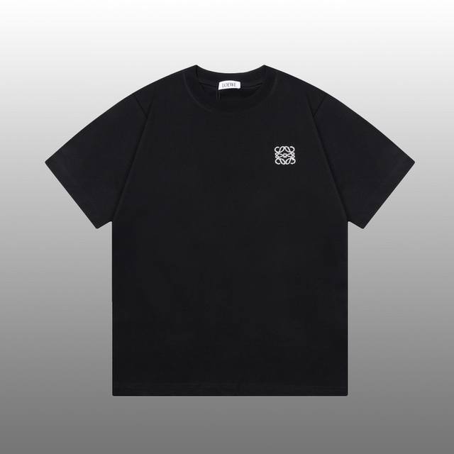 Loewe hot-stitched rhinestone logo versatile trendy short-sleeved T-shirt hangta