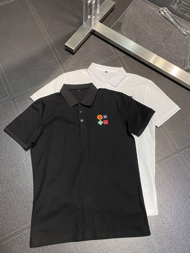Lv Louis Vuitton exclusive new original men's casual Polo short-sleeved high-end