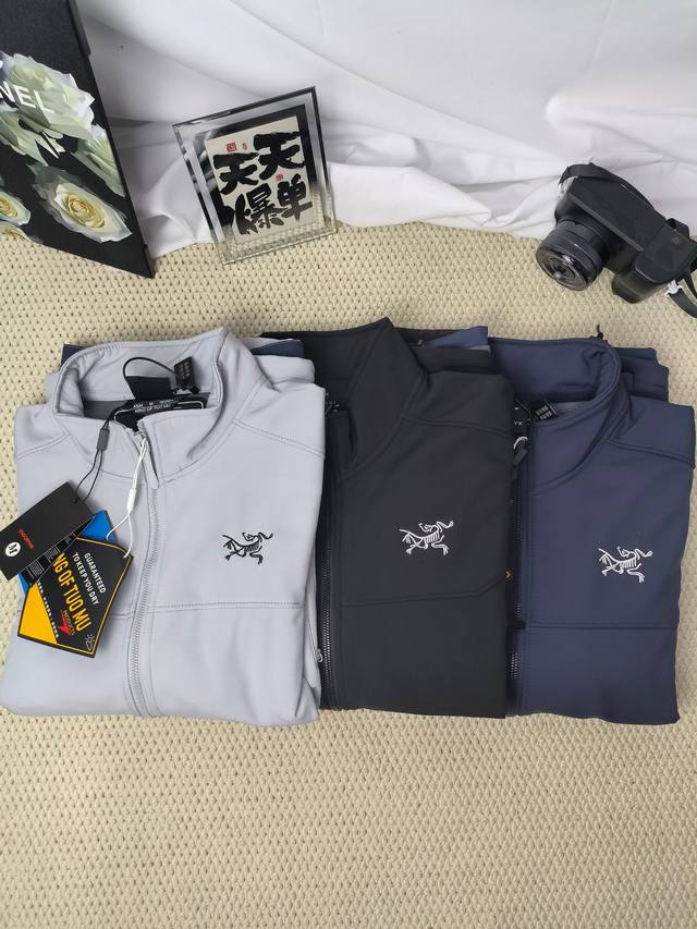 Printed version Arc'teryx 25Ss outdoor sports stand-up collar, windproof embroi