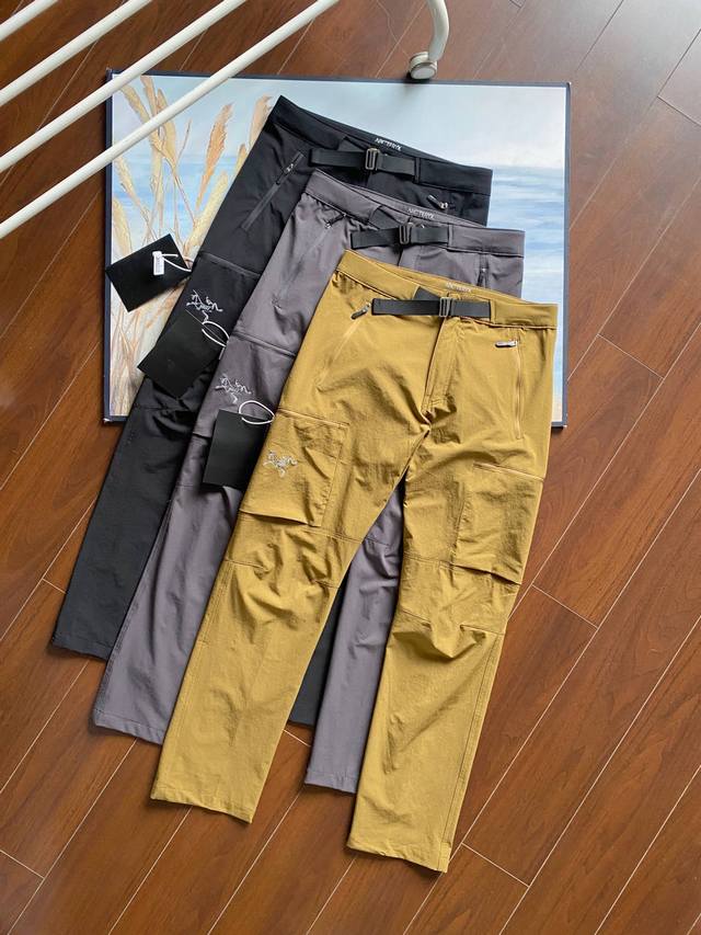 Printed versionArcteryx Gamma Mx Series Pant Solid Color Print Logo Belt Straigh