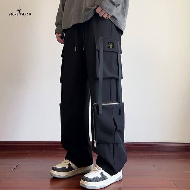 Stone Island Overseas Edition 25Ss New Two-Color High-Quality Ins Multi-Pocket W