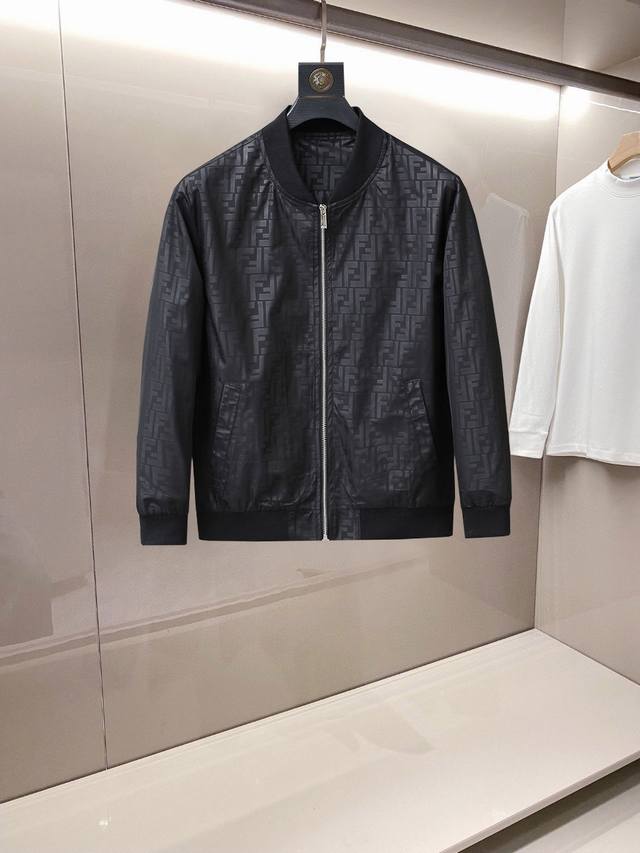 Fendi's new spring 2025 fashion casual jacket features imported, high-tech fabr