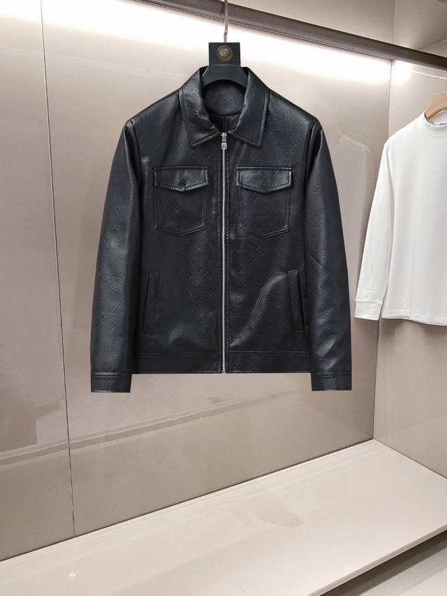 Louis Vuitton Lv 2025 Spring New Fashion Leather Casual Jacket. Imported origin