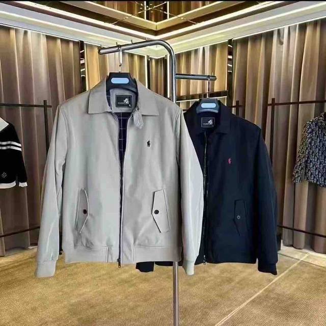 Ralph Lauren's classic, unisex, Veteran Cadre zippered jacket. Also available on