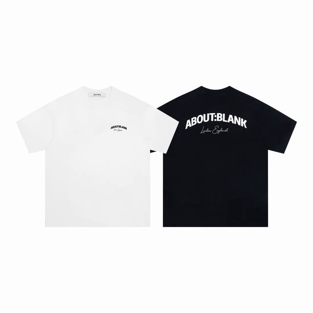 1107# UK. Niche brand About: Blank embroidered printed lettering short-sleeved T