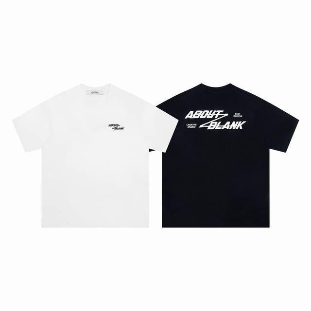1104# UK. Niche brand About: Blank printed letter short-sleeved T-shirt Made of
