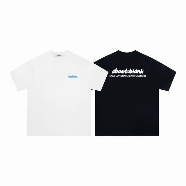1103# UK. Niche brand About: Blank printed letter short-sleeved T-shirt Made of
