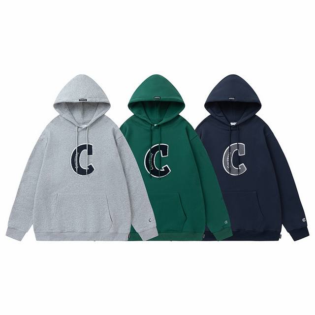 C23#Covernat Korean niche brand letter embroidered hooded sweatshirt Made of 360