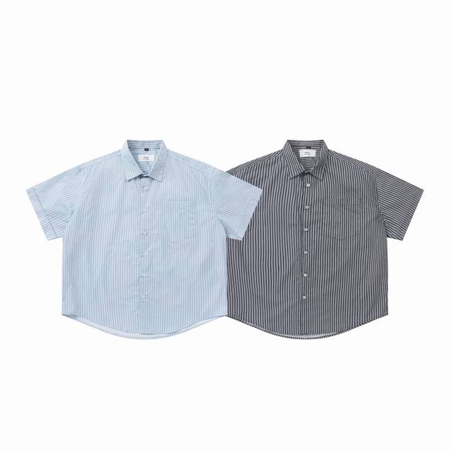 829#Ami's new striped shirt is now available. Custom-made fabrics with a loose f