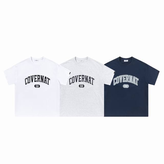 C16# Short-sleeved new stock on sale Korean niche fashion brand Covernat letter