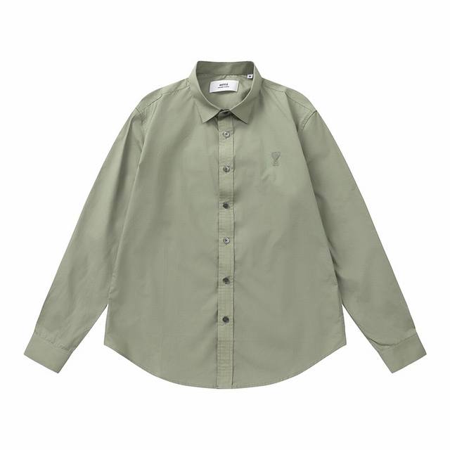 825#Ami's new spring and summer avocado green shirt is now in stock. DDD. Custom