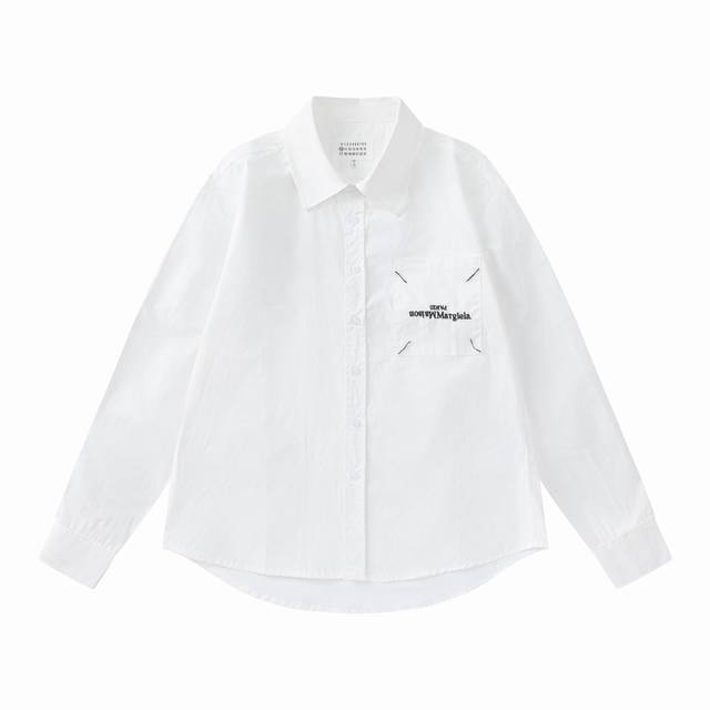 823#Maison Margiela Margiela digital pocket shirt A simple and lazy style with a