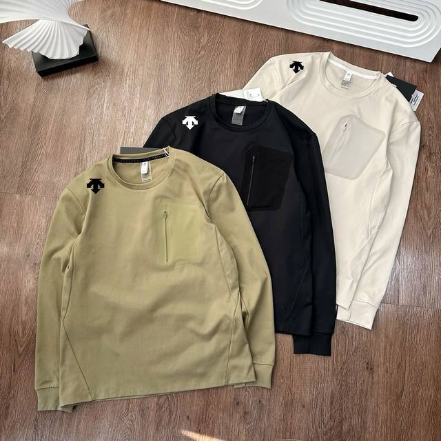 Descente Dualis series urban commuter men's Dod-style long-sleeved T-shirt New a