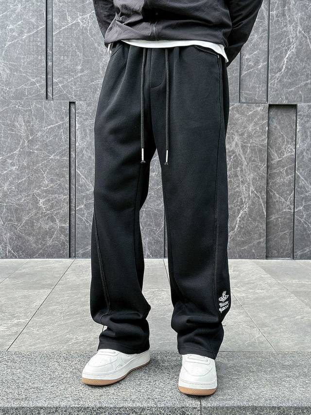 Queen Mother 2025 Autumn and Winter New Casual Pants Brand Classic Logo Casual