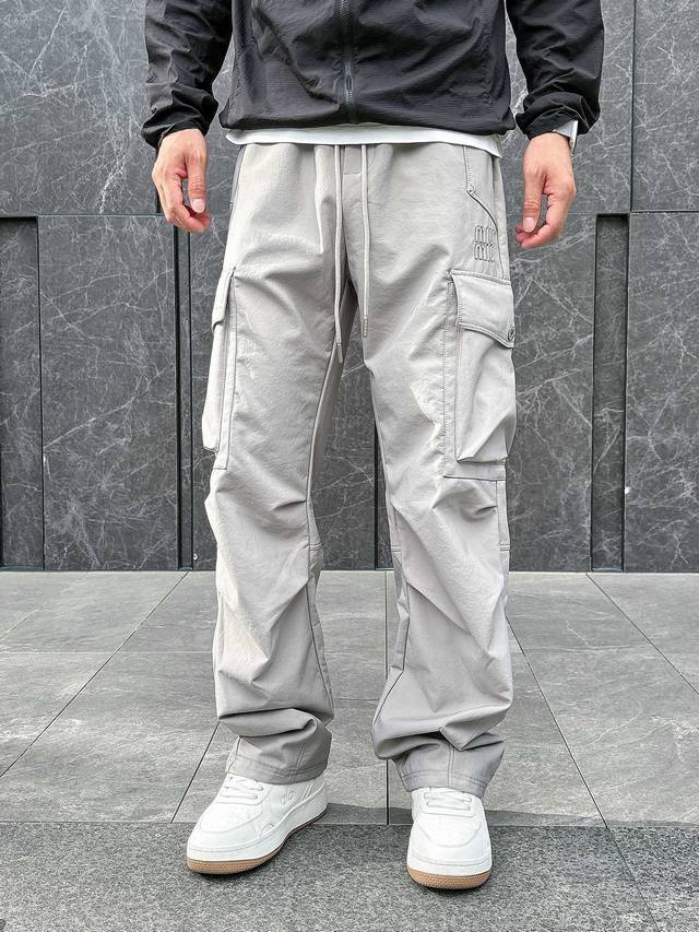 Miu Miu 2025 Fall/Winter new casual pants Brand classic logo casual pants Custom