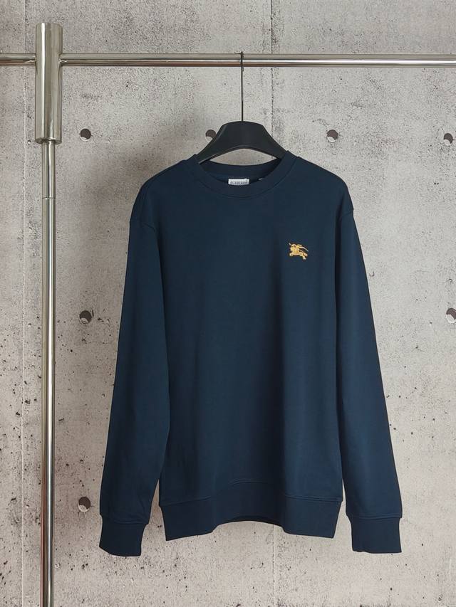 Burberry Bur Warhorse Embroidered Foam Print Round Neck Sweatshirt High-end qual