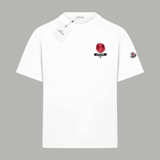 Moncler official website same show style limited edition rose logo letter print