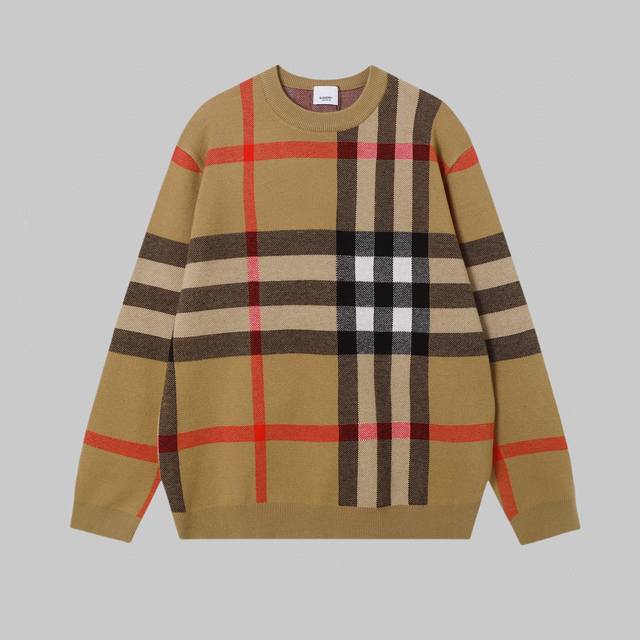 High quality Burberry Burberry autumn and winter new classic check sweater High-