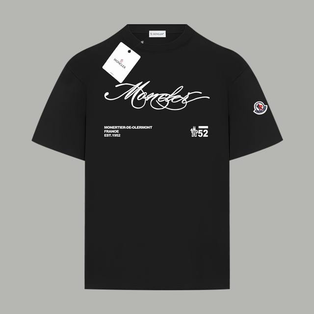 Moncler official website same draft signature graffiti logo letter print double