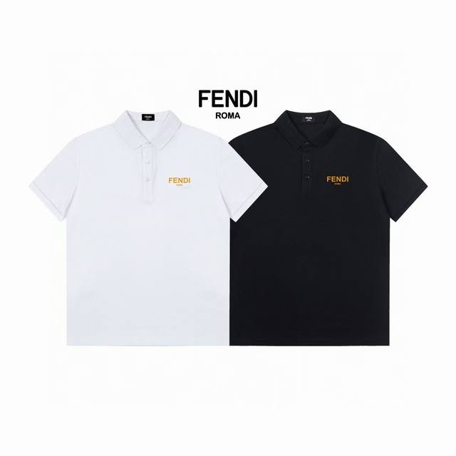 Fendi classic logo exquisite polo shirtupgraded, inspired by the retro of the 19