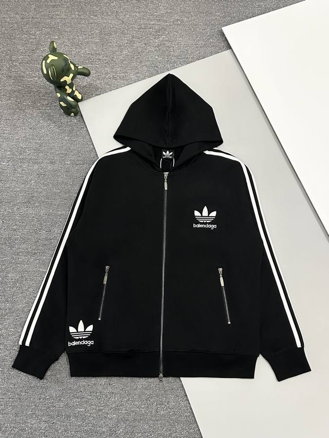 High version] Balenciaga xad Trefoil collaboration zippered chest, developed to