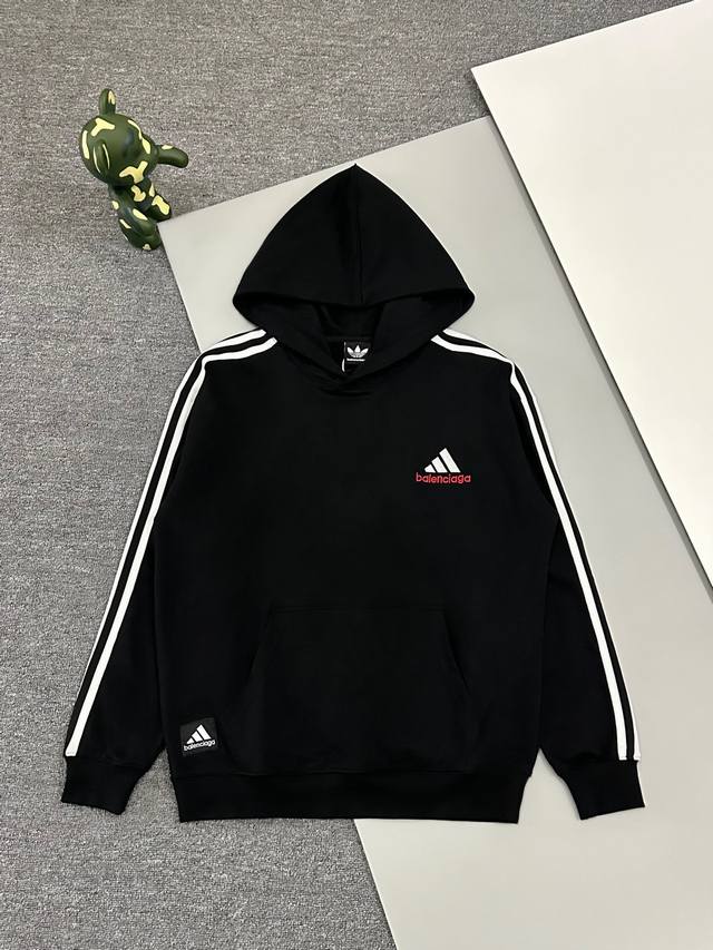 High Quality] Balenciaga XAD Parisian collaboration with Adidas, embroidered hoo