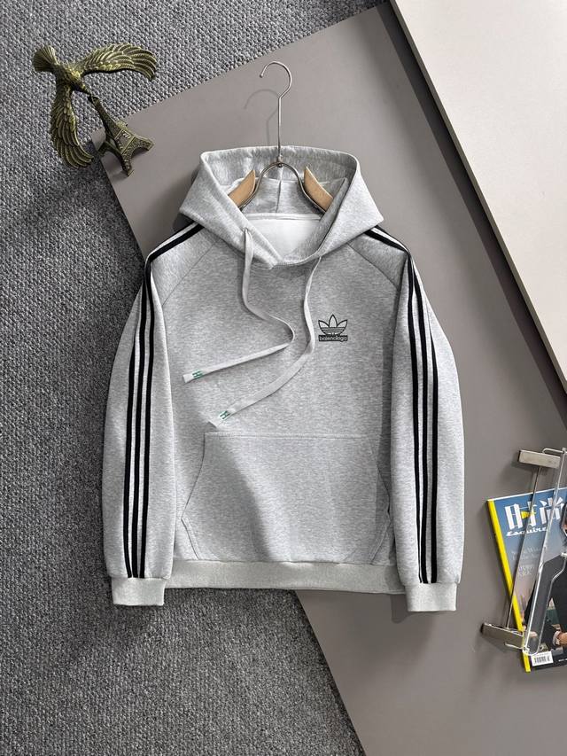 Balenciaga Trefoil 2025 large-size hooded sweatshirt, original purchase 1:1 rep