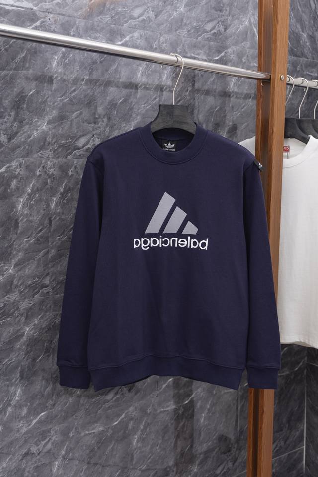 Style No. J030 Balenciagaadidas Paris Adidas co-branded embroidered letter swea