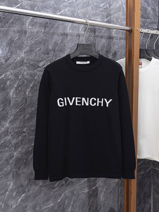 Style No. J024 Givenchy classic letter round neck sweater Made of 400 cotton wo