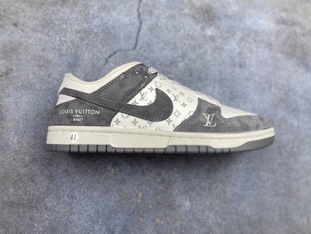 Special price Nk Sb Dunk Low Lv joint white moon blue anniversary high-end custo