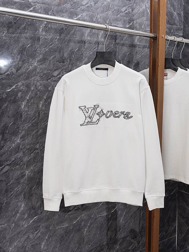 Style No. J013 Lv Donkey's classic embroidered round neck sweatshirt with embro