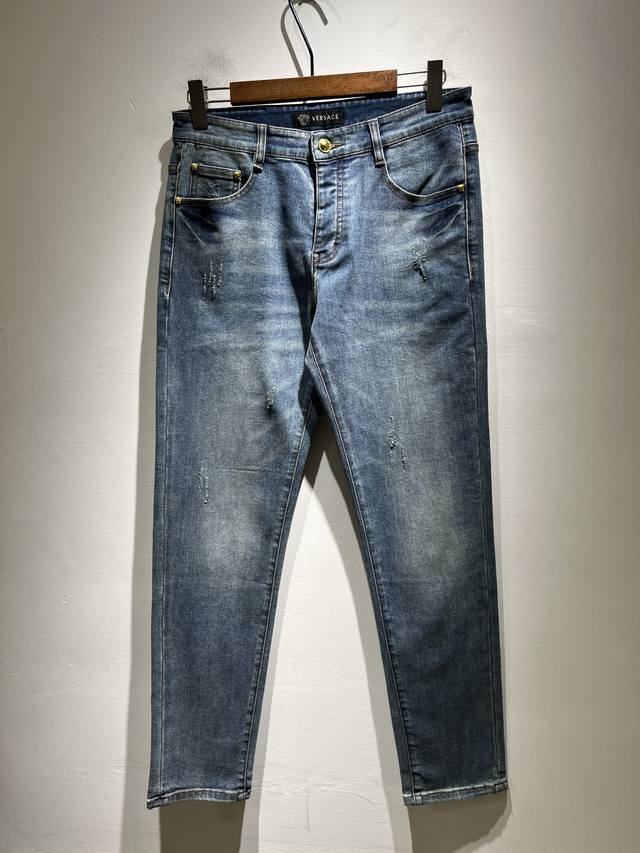 Versa*E Van*Zhe 2025 Spring/Summer new classic men's casual jeans, produced by O