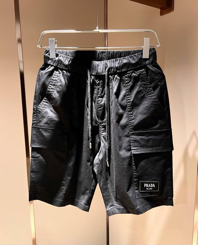 Pra*Da 2025 spring and summer new men's casual shorts, a high-end quality choice