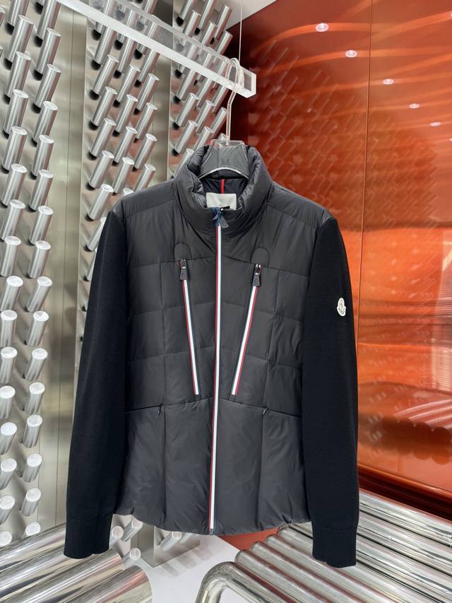 New autumn and winter down jacket, original wool knitted version, 1:1 custom ha
