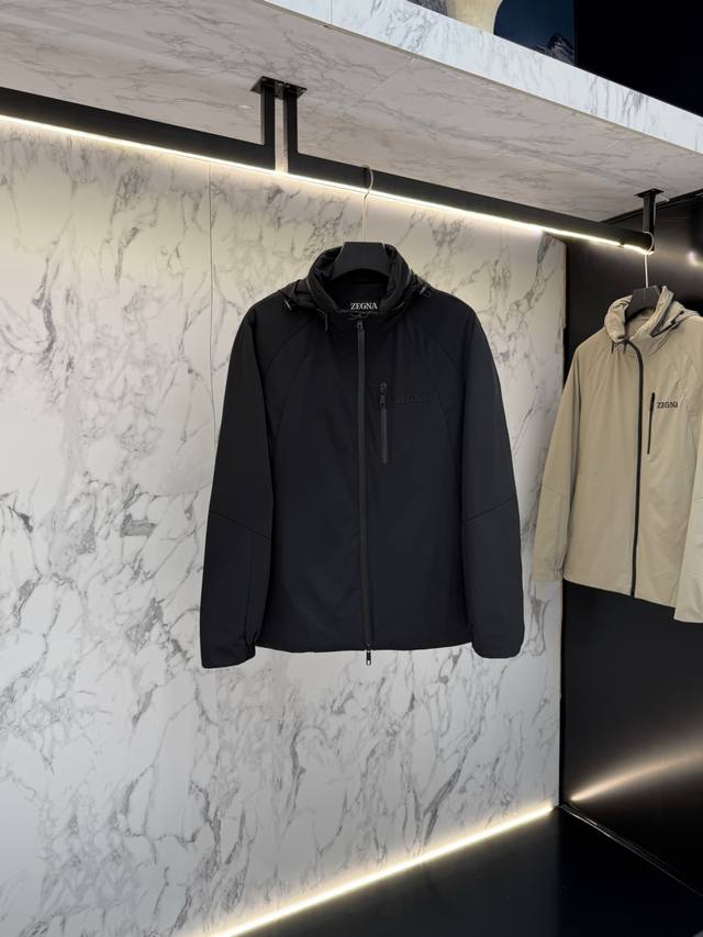 Zegna's latest designer jacket for Fall 2025. Detailed and crafted, this high-e